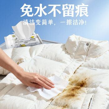 SnowDream日本羽绒服清洁湿巾12片*6包羽绒服清洗剂干洗剂去油渍免水洗神器