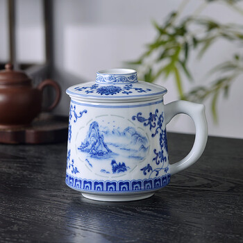 青花玲珑杯价格报价行情- 京东