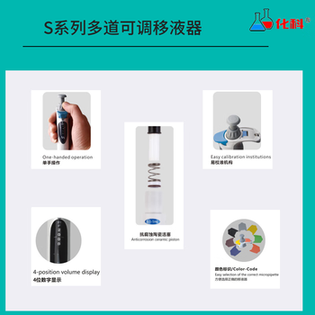 化科S系列单多道可调移液器 HK8-0.5-10μl 整支可消毒