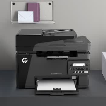 惠普（HP）M126snw Plus 黑白激光无线家用打印机 打印复印扫描 有线网络连接 连续复印扫描
