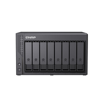 威联通（QNAP）Qu805 N355 16G内存 8盘位 NAS存储服务器 工作室数据备份 64T套装（希捷酷狼Pro16T×4）