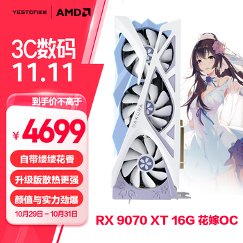 Yeston redeon RX 9070XT 花嫁 yeston盈通- 京东