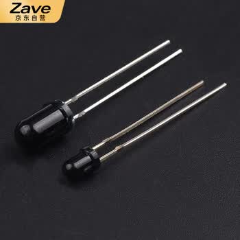ZAVE 直插 3/5mm红外发射管 5mm透明发射管（10只）