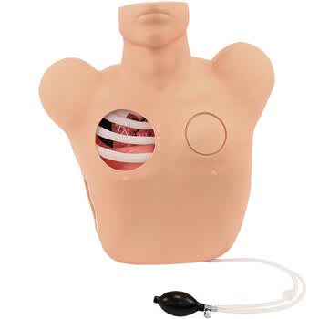 勤良胸腔穿刺引流训练模型模拟人闭式穿刺引流术教学训练模型人体穿刺训练模型气胸穿刺减压模型QL/L66