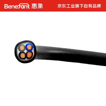 惠象 京东工业自有品牌 AVVR非屏蔽多芯电缆 300/300V 12X0.3 黑色 100米/卷