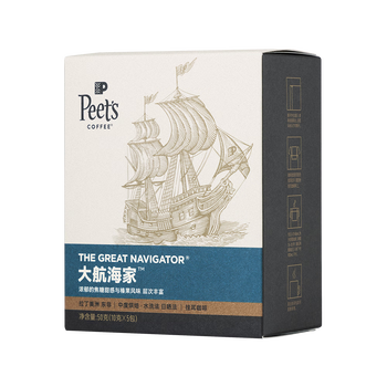 Peet's Coffee皮爷peets 大航海家挂耳滤泡式咖啡 中烘50g(10g*5包)【新包装】