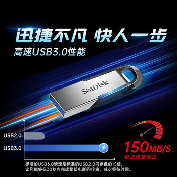 Sandisk闪迪64GB U盘 CZ73 安全加密 数据恢复 学习电脑办公投标 小巧便携 车载 大容量金属优盘 Sandisk闪迪64GB U盘 CZ73 安全加密 数据恢复 学习电脑办公投标 小巧便携 车载 大容量金属优盘