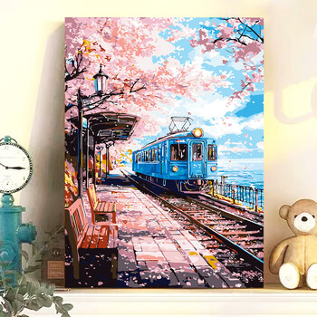 数字油画樱花价格报价行情- 京东