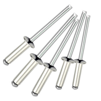 大和铝抽芯铆钉 圆头拉铆钉 铝制开口K型装潢钉拉铆螺丝 抽芯铆钉 铝圆头铝拉铆钉 4.0*16（50个）