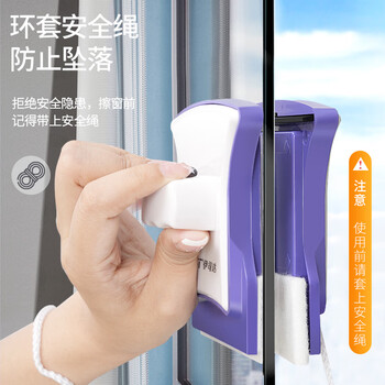 伊司达 擦玻璃神器 3-8mm家用高层双面单层磁力擦窗器刮水器