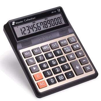 三木(SUNWOOD) 名匠系列 中号宽屏真人语音桌面计算器/附两节7号电池 MC41 三木(SUNWOOD) 名匠系列 中号宽屏真人语音桌面计算器/附两节7号电池 MC41