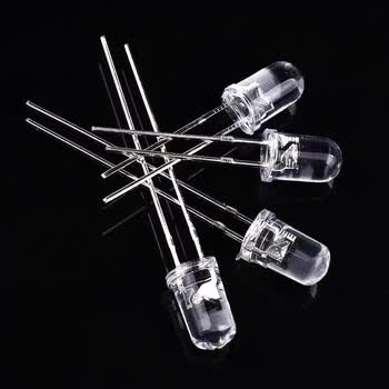 ZAVE LED灯珠发光二极管 3mm 红发红 长脚