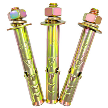 华臂 碳钢彩锌膨胀螺丝外膨胀螺栓膨胀管加长螺丝钉 彩锌膨胀丝 18*250/打孔22(2个) 华臂 碳钢彩锌膨胀螺丝外膨胀螺栓膨胀管加长螺丝钉 彩锌膨胀丝 18*250/打孔22(2个)