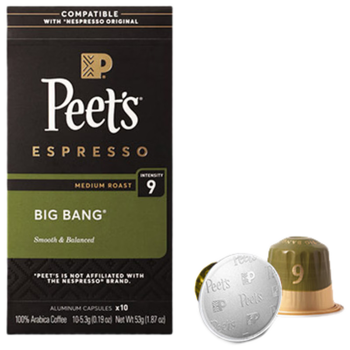 皮爷咖啡皮爷peets胶囊咖啡 强度9 创世巨星风味10颗装53g（10*5.3g）