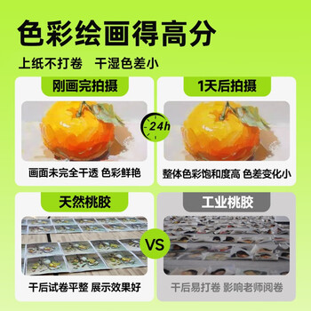 青竹画材（CHINJOO）水粉42色80ml颜料套装学生艺考联考艺术创作画室名师推荐色彩课水粉画颜料速写马克笔绘画