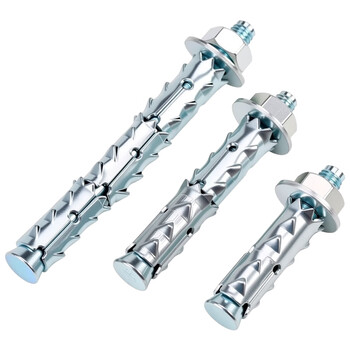 永利尚穿山刺膨胀螺丝鱼鳞外拉爆膨胀管泡沫砖空心砖轻质砖专用膨胀螺栓 外膨胀8*120（5个）