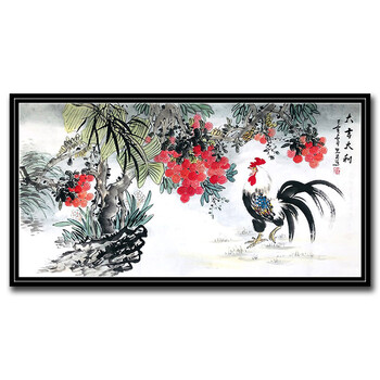 中国美术家协会会员 陈忠南  《大吉大利》 jxft631