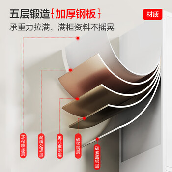中伟（ZHONGWEI）文件柜办公柜钢制铁皮柜资料柜档案柜储物柜大器械文件柜