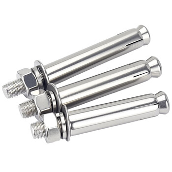 华臂 不锈钢膨胀螺丝外膨胀螺栓镀锌拉爆炸螺钉大全国标 304膨胀丝r 10*70(5个) 华臂 不锈钢膨胀螺丝外膨胀螺栓镀锌拉爆炸螺钉大全国标 304膨胀丝r 10*70(5个)