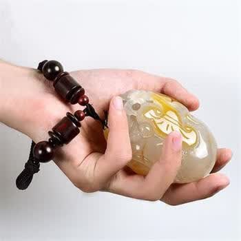 和田玉 和闐玉 彫刻 手把件 98g 和田玉糖玉把件品牌及商品- 京东