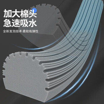 佳帮手海绵拖把33cm2头家用一拖净2025免手洗胶棉吸水墩布拖布拖地神器 佳帮手海绵拖把33cm2头家用一拖净2025免手洗胶棉吸水墩布拖布拖地神器