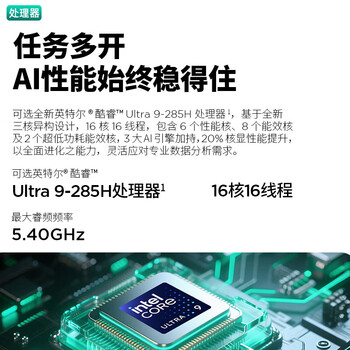 联想ThinkPad T14P高性能AI轻薄商用笔记本电脑 定制（Ultra9-285H 64G 1TSSD Win11家庭 3K屏）含包鼠