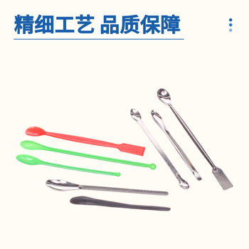 化科药品匙塑料/不锈钢药勺实验室加厚分药粉勺子铲微量取样称量勺 塑料方尾药勺大号(一支)
