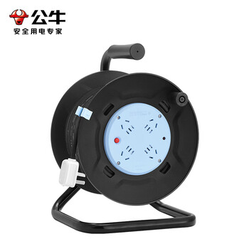 公牛（BULL） 过热保护电缆卷盘插座/插排 GN-8030 4位30米卷线盘工程专用