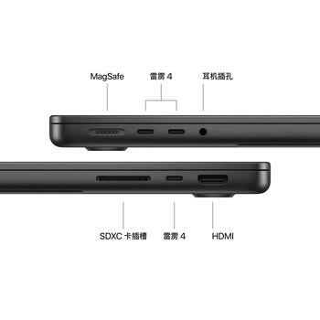 Apple/苹果AI笔记本/2025款MacBookPro14英寸M5(10+10核)16G 512G深空黑色纳米玻璃笔记本电脑Z1KH0002Y