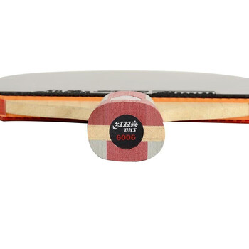 红双喜（DHS）乒乓球拍六星级直拍H6006反胶单拍附拍包+乒乓球