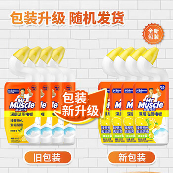威猛先生(Mr Muscle)洁厕灵 600g*4瓶 柠檬香型 洁厕剂 洁厕液 马桶清洁 威猛先生(Mr Muscle)洁厕灵 600g*4瓶 柠檬香型 洁厕剂 洁厕液 马桶清洁
