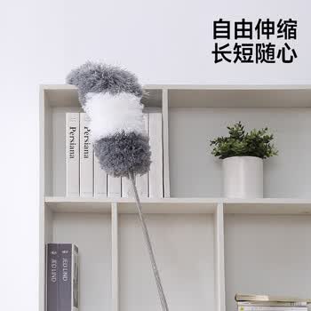 五月花加长除尘掸鸡毛掸子除尘家用可伸缩高处天花板灰尘神器禅子2.8米