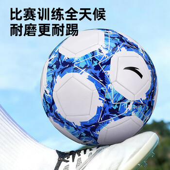 安踏（ANTA）足球5号成人初中小学生中考专用比赛训练标准五号耐磨青少年足球