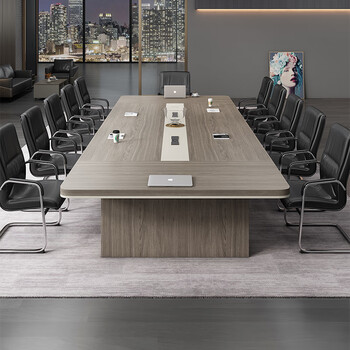 森菲亚会议桌长方形板式大型会议室培训桌椅组合工作台5.6*1.5米单桌 森菲亚会议桌长方形板式大型会议室培训桌椅组合工作台5.6*1.5米单桌