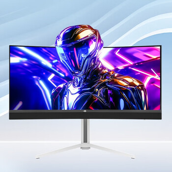 泰坦军团 34英寸 MiniLED 1152分区 HDR1000 180Hz 内置音箱 Type-C65W 21:9曲面带鱼屏电竞显示器M34E7R-N