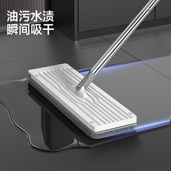 五月花平板拖把33CM*1配布杆长124CM刮刮桶家用一拖净免手洗2025神器 五月花平板拖把33CM*1配布杆长124CM刮刮桶家用一拖净免手洗2025神器