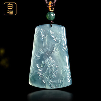 翡翠山水意境牌价格报价行情- 京东
