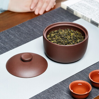 尊壶紫砂茶叶罐茶具大号散茶罐茶缸米桶米缸茶叶壶 元宝茶叶罐 尊壶紫砂茶叶罐茶具大号散茶罐茶缸米桶米缸茶叶壶 元宝茶叶罐