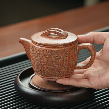 【夢工房】子治 在刻銘 漢詩彫 朱泥 茶壷 水注 在印　長幅16.4㎝　　T-207 朱泥壺- 優惠推薦- 2025年11月| 蝦皮購物台灣