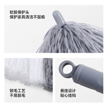 五月花加长除尘掸鸡毛掸子除尘家用可伸缩高处天花板灰尘神器禅子2.8米