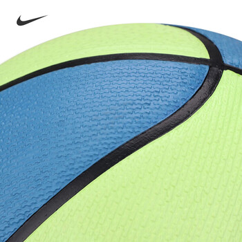 耐克（NIKE）篮球男女室内外训练比赛防滑耐磨7号橡胶詹姆斯N100437239507蓝绿
