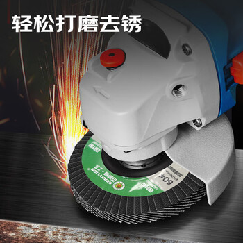 百威狮（BERRYLION）角磨机百叶片砂轮片抛光打磨片角磨片打磨工具60目10片