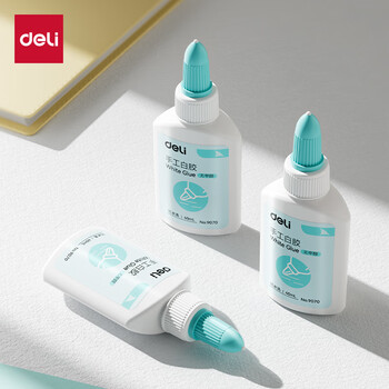 得力(deli)40ml手工白胶 学生文具DIY白乳胶 环保无甲醛可水洗胶水 学习用品 12支装 9070 得力(deli)40ml手工白胶 学生文具DIY白乳胶 环保无甲醛可水洗胶水 学习用品 12支装 9070