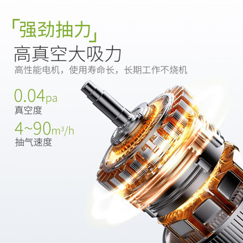 力辰（LICHEN）旋片式真空泵 实验室抽气工业用小型油泵双级汽车空调泵 2XZ-2