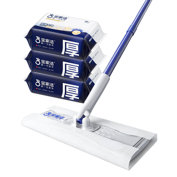 宝家洁除尘平板拖把25cm共175片除尘纸杆长124cm N2静电除尘