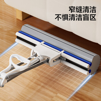 五月花滚轮式挤水胶棉33cm拖把替换头2只装 AL-PJ16（适配AL-JM15）