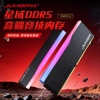 JUHOR玖合 32GB(16GBx2)套装 DDR5 6000 台式机内存条 星域RGB灯条  助力AI 适配黑神话悟空