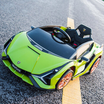 小朋友开的汽车婴儿童电动可坐双人四轮玩具车兰博基尼儿童车玩具小人