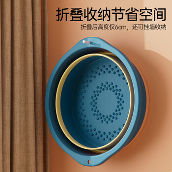 本迪可折叠泡脚桶12L加厚按摩泡脚盆洗脚盆足浴盆泡脚袋便捷式养生桶