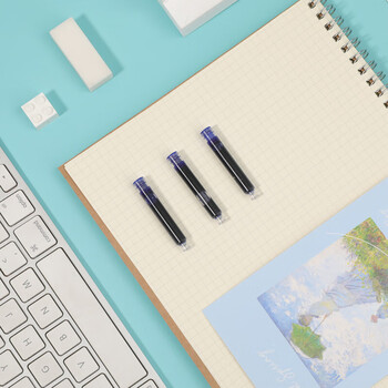 晨光文具0.9ml纯蓝色墨囊 可替换钢笔墨囊 30支/盒AIC47648B3